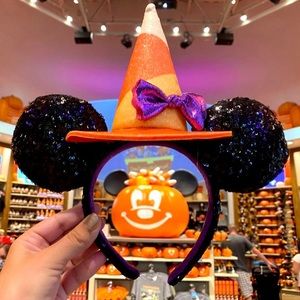 💜Minne Mouse Witch Candy Corn Halloween Ears